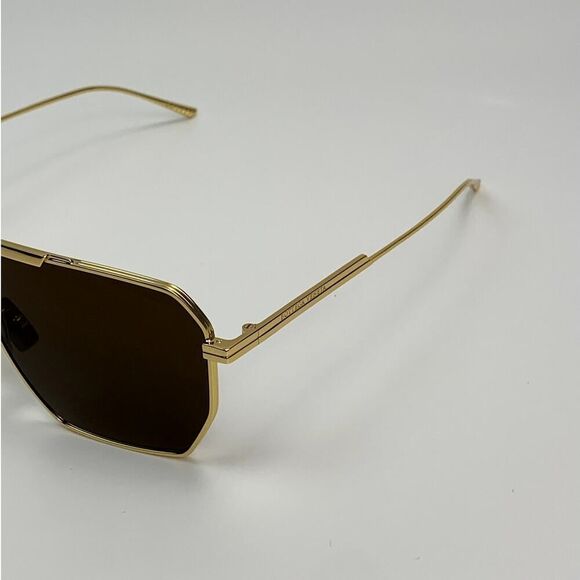 NEW Bottega Veneta Sunglasses BV1012S 003 Gold Brown Unisex Authentic main image 10